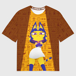 Футболка оверсайз мужская Кошка АНКХА, цвет: 3D-принт