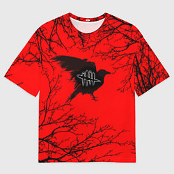Футболка оверсайз мужская Dead by Daylight ворон, цвет: 3D-принт