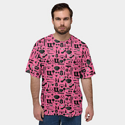 Футболка оверсайз мужская БДСМ - BDSM, цвет: 3D-принт — фото 2