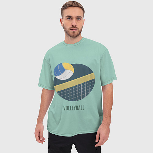 Мужская футболка оверсайз Volleyball Спорт / 3D-принт – фото 3