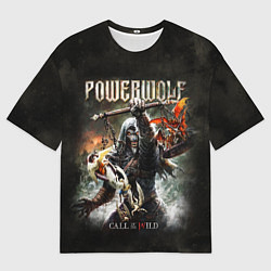 Футболка оверсайз мужская Powerwolf Call of the Wild, цвет: 3D-принт