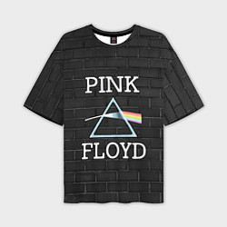 Футболка оверсайз мужская PINK FLOYD LOGO - ПИНК ФЛОЙД ЛОГОТИП, цвет: 3D-принт