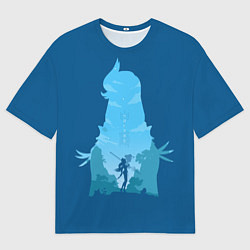 Мужская футболка оверсайз Шень Хе Genshin Impact