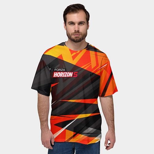 Мужская футболка оверсайз Forza Horizon 5 / 3D-принт – фото 3