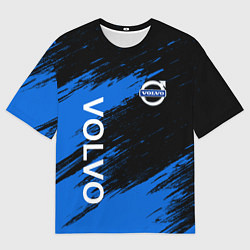 Футболка оверсайз мужская ВОЛЬВО, VOLVO Черно синий, цвет: 3D-принт