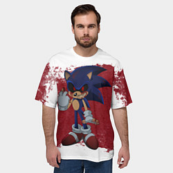 Футболка оверсайз мужская Sonic Exe!, цвет: 3D-принт — фото 2