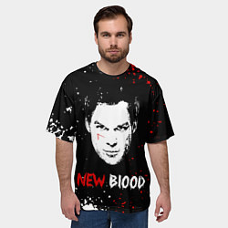 Футболка оверсайз мужская Декстер Новая Кровь Dexter New Blood, цвет: 3D-принт — фото 2