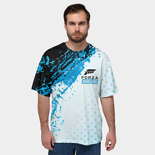 Мужская футболка оверсайз Forza Horizon Форза / 3D-принт – фото 3