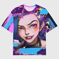 Футболка оверсайз мужская Jinx Arcane граффити, цвет: 3D-принт