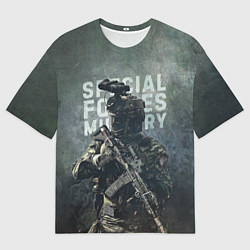 Футболка оверсайз мужская Special forces military, цвет: 3D-принт