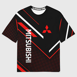 Футболка оверсайз мужская Митсубиси, Mitsubishi Спорт, цвет: 3D-принт