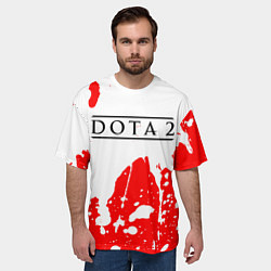 Футболка оверсайз мужская DOTA 2 Краски, цвет: 3D-принт — фото 2