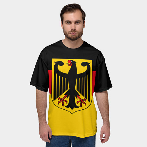 Мужская футболка оверсайз Германия - Germany / 3D-принт – фото 3