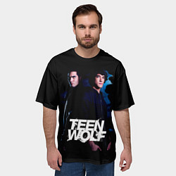 Футболка оверсайз мужская Волчонок Teen Wolf, цвет: 3D-принт — фото 2