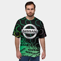 Футболка оверсайз мужская NISSAN Супер класса, цвет: 3D-принт — фото 2