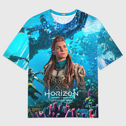 Футболка оверсайз мужская Элой Horizont Forbidden West, цвет: 3D-принт