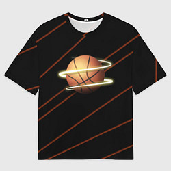 Футболка оверсайз мужская Баскетбол life, цвет: 3D-принт