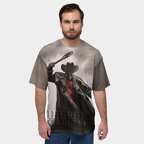 Мужская футболка оверсайз Джиперс криперс 3д / 3D-принт – фото 3