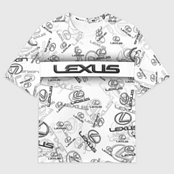 Футболка оверсайз мужская LEXUS BIG EMBLEMA PATTERN, цвет: 3D-принт