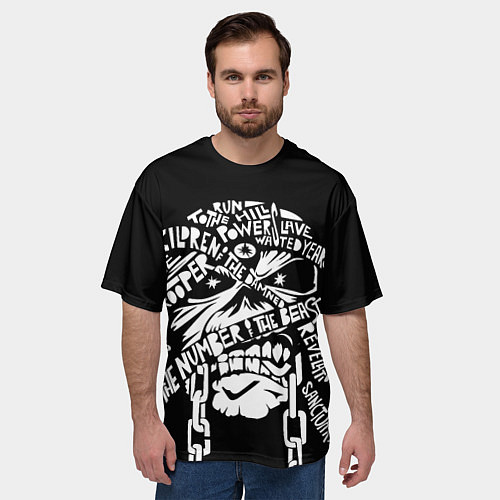 Мужская футболка оверсайз Iron Maiden Айрон Мэйден / 3D-принт – фото 3