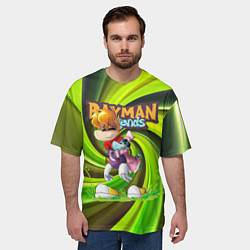 Футболка оверсайз мужская Уставший Rayman Legends, цвет: 3D-принт — фото 2