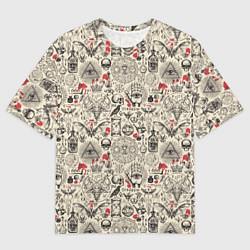 Футболка оверсайз мужская Чёрная Магия и Колдовство, цвет: 3D-принт