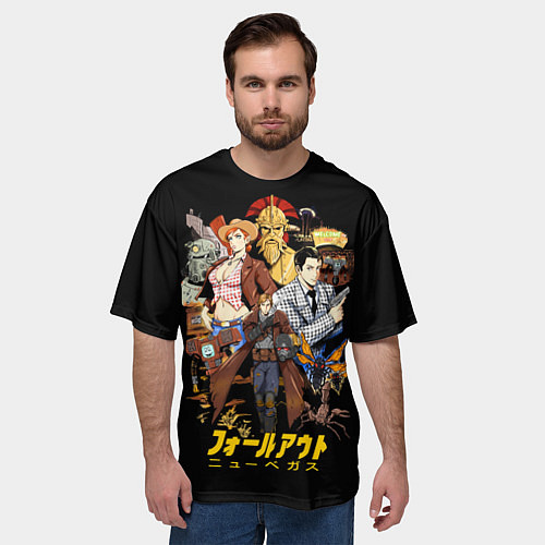 Мужская футболка оверсайз Fallout - poster / 3D-принт – фото 3