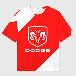 Футболка оверсайз мужская Dodge sport, цвет: 3D-принт
