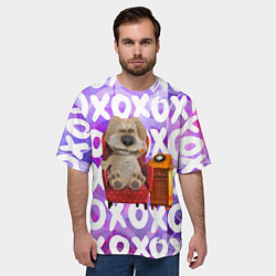 Футболка оверсайз мужская Бен Собака, цвет: 3D-принт — фото 2