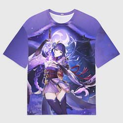 Футболка оверсайз мужская Raiden Shogun ETERNITY, цвет: 3D-принт