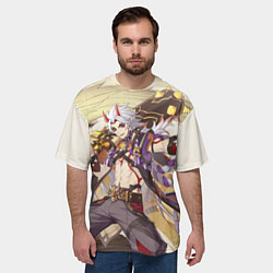 Футболка оверсайз мужская Arataki Itto Genshin Impact, цвет: 3D-принт — фото 2