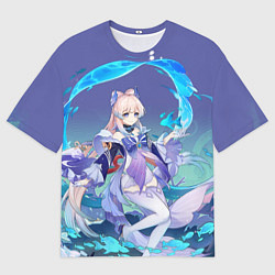 Футболка оверсайз мужская Sangonomiya Kokomi Genshin, цвет: 3D-принт