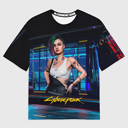 Футболка оверсайз мужская Judy Джуди Cyberpunk 2077, цвет: 3D-принт