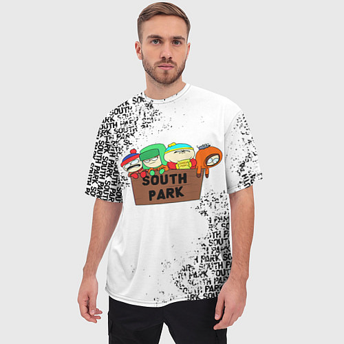 Мужская футболка оверсайз Южный парк - персонажи South Park / 3D-принт – фото 3