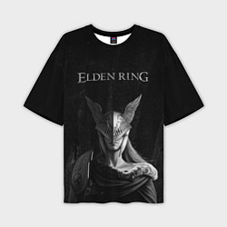 Футболка оверсайз мужская ELDEN RING FEARLESS B&W, цвет: 3D-принт