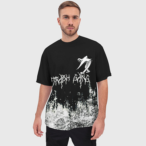 Мужская футболка оверсайз Ghostemane Mercury Trash Gang Гостмейн Призрак гра / 3D-принт – фото 3