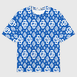 Футболка оверсайз мужская Blue Pattern Dope Camo Dope Street Market, цвет: 3D-принт
