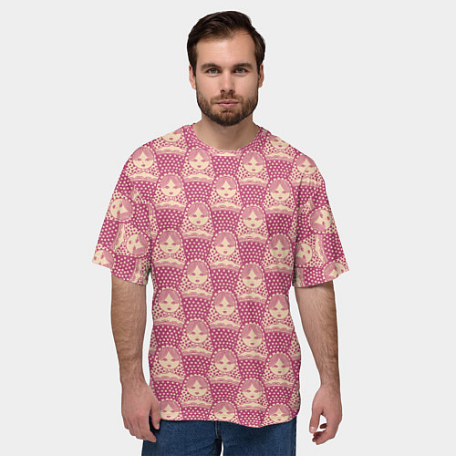 Мужская футболка оверсайз Матрёшки Matryoshkas / 3D-принт – фото 3