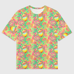 Футболка оверсайз мужская Магические Грибы Психоделика, цвет: 3D-принт