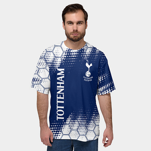 Мужская футболка оверсайз TOTTENHAM HOTSPUR Тоттенхэм / 3D-принт – фото 3