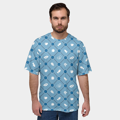 Мужская футболка оверсайз Секс-Символика / 3D-принт – фото 3