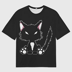 Футболка оверсайз мужская Disturbed Cat, цвет: 3D-принт