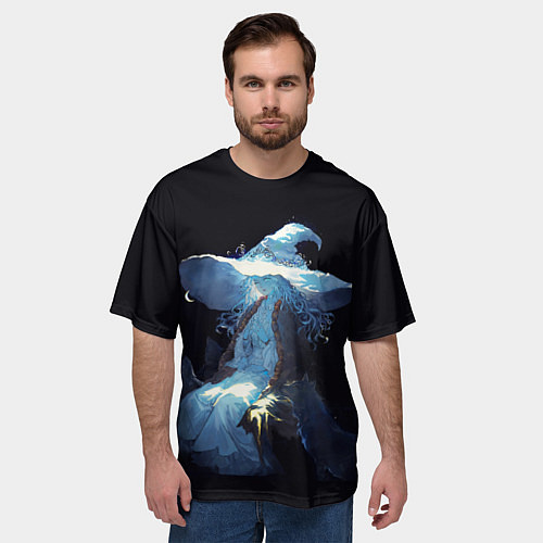 Мужская футболка оверсайз Ранна с волками Elden Ring / 3D-принт – фото 3