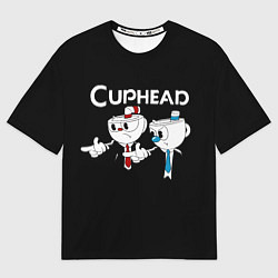 Футболка оверсайз мужская Cuphead грозные ребята из Криминального чтива, цвет: 3D-принт