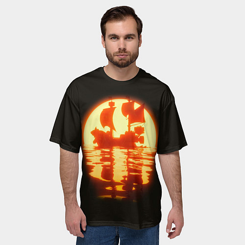 Мужская футболка оверсайз Саузенд Санни Ван Пис / 3D-принт – фото 3