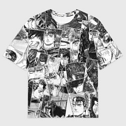 Мужская футболка оверсайз Berserk pattern