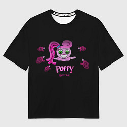 Футболка оверсайз мужская Poppy PlaytimeМама паучихаДлинные ноги, цвет: 3D-принт