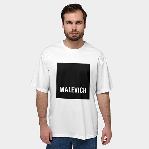 Мужская футболка оверсайз MALEVICH / 3D-принт – фото 3