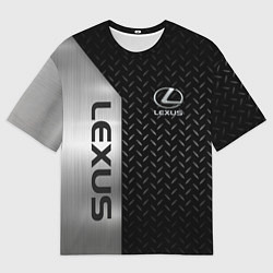 Футболка оверсайз мужская Lexus Лексус Сталь матал, цвет: 3D-принт