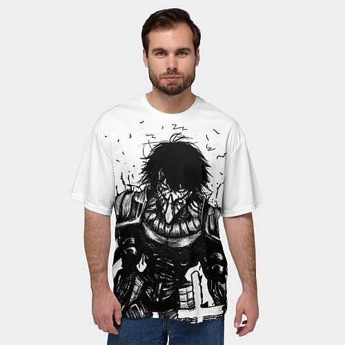 Мужская футболка оверсайз Джузо Сузуя в Броне / 3D-принт – фото 3